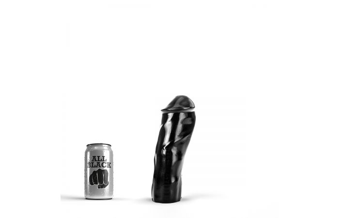 Dildo Realist All Black PVC 20 cm