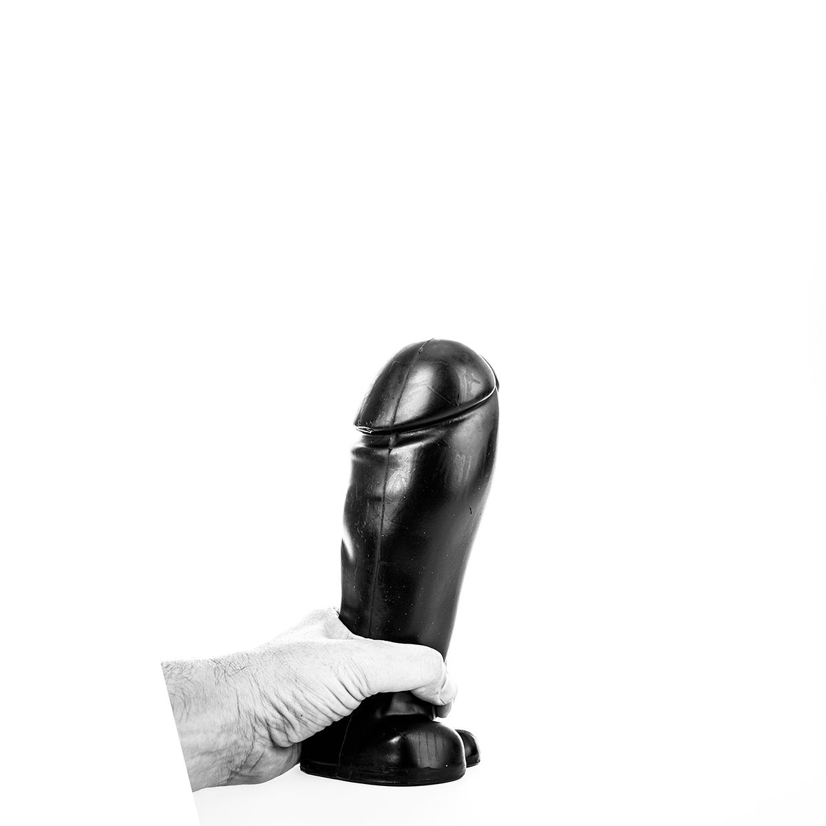Dildo All Black PVC Negru 23 cm