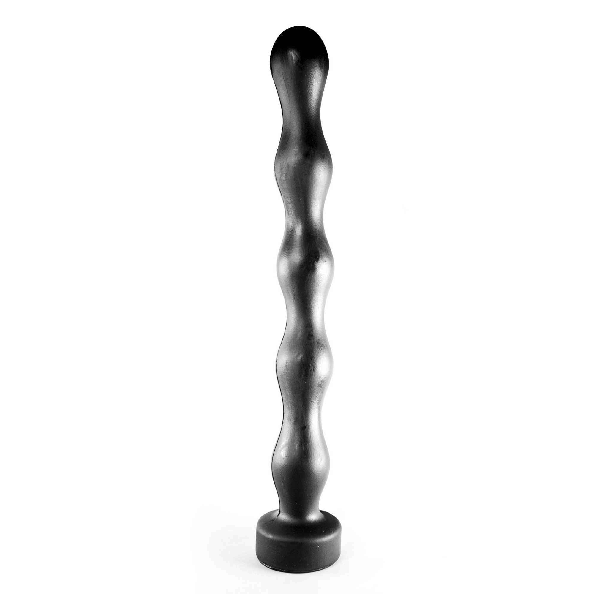 Dildo All Black Anal Beads PVC 41.5 cm