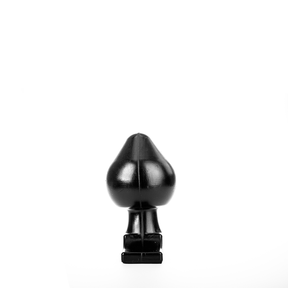 Dop Anal All Black Super Stretch PVC Negru 19 cm