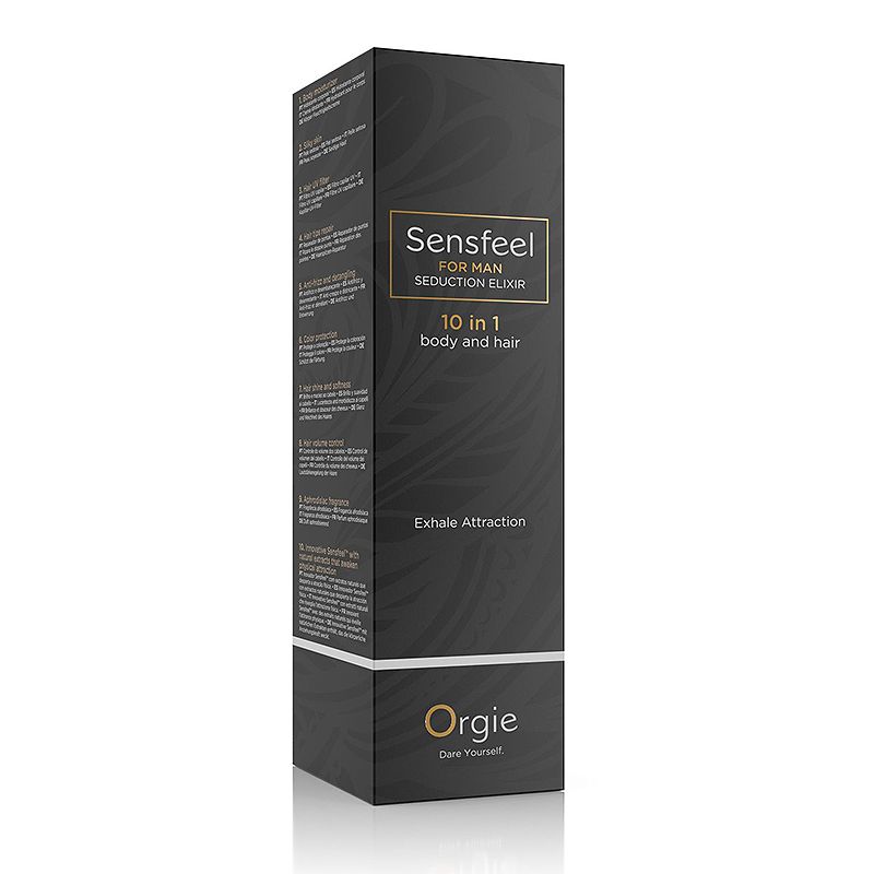 Lotiune 10 in 1 Sensfeel Seduction Elixir pentru Barbati Corp si Par 100 ml