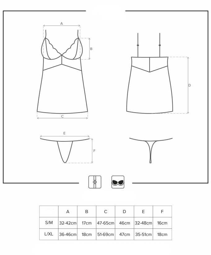 Rochie de Noapte Si Bikini Tanga Sonya S/M