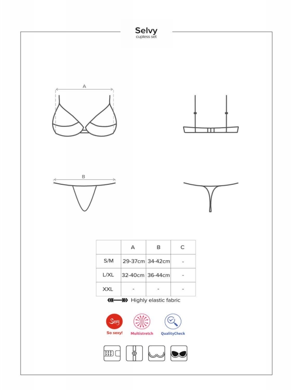 Set 2 Piese Selvy Cupless Animal Print L/XL