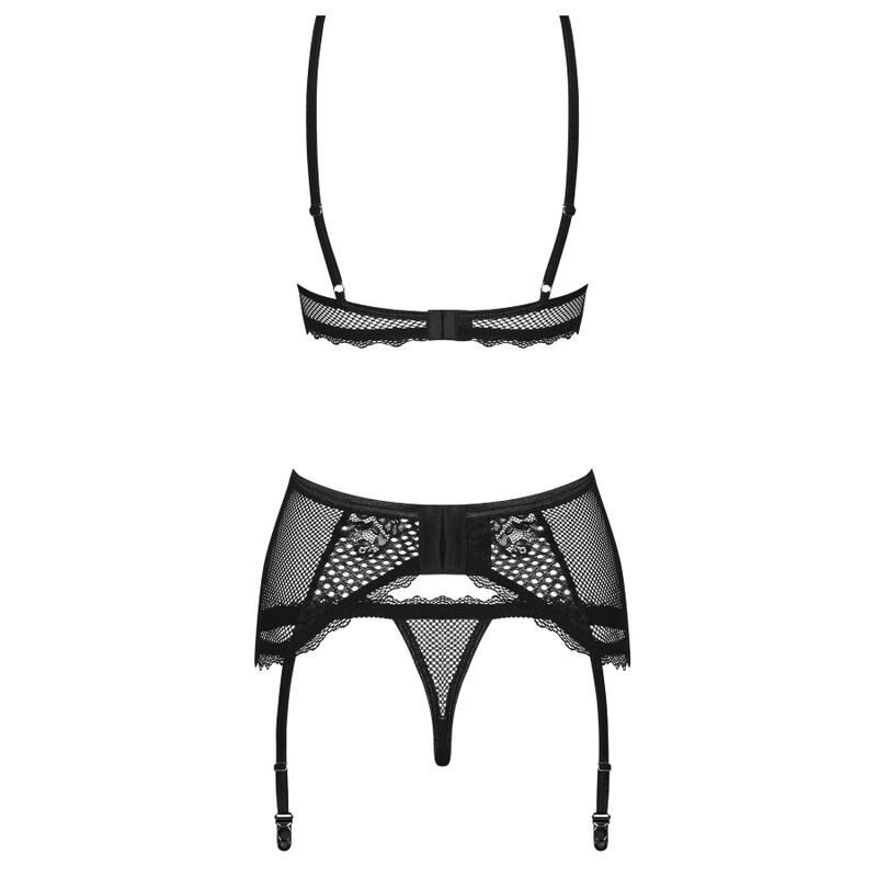 Set 3 Piese Lenjerie Basitta Negru L/XL