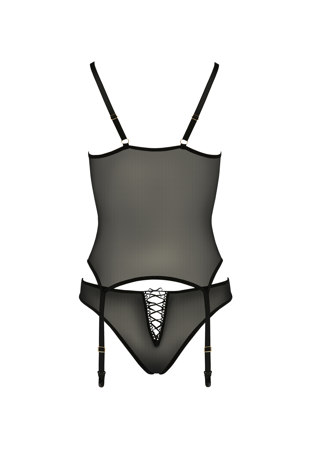 Corset si Bikini Lara, Negru, S/M