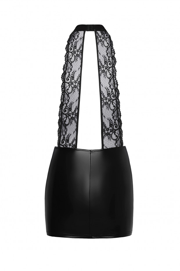 Rochie Mini Powerwetlook cu Top din Dantela S