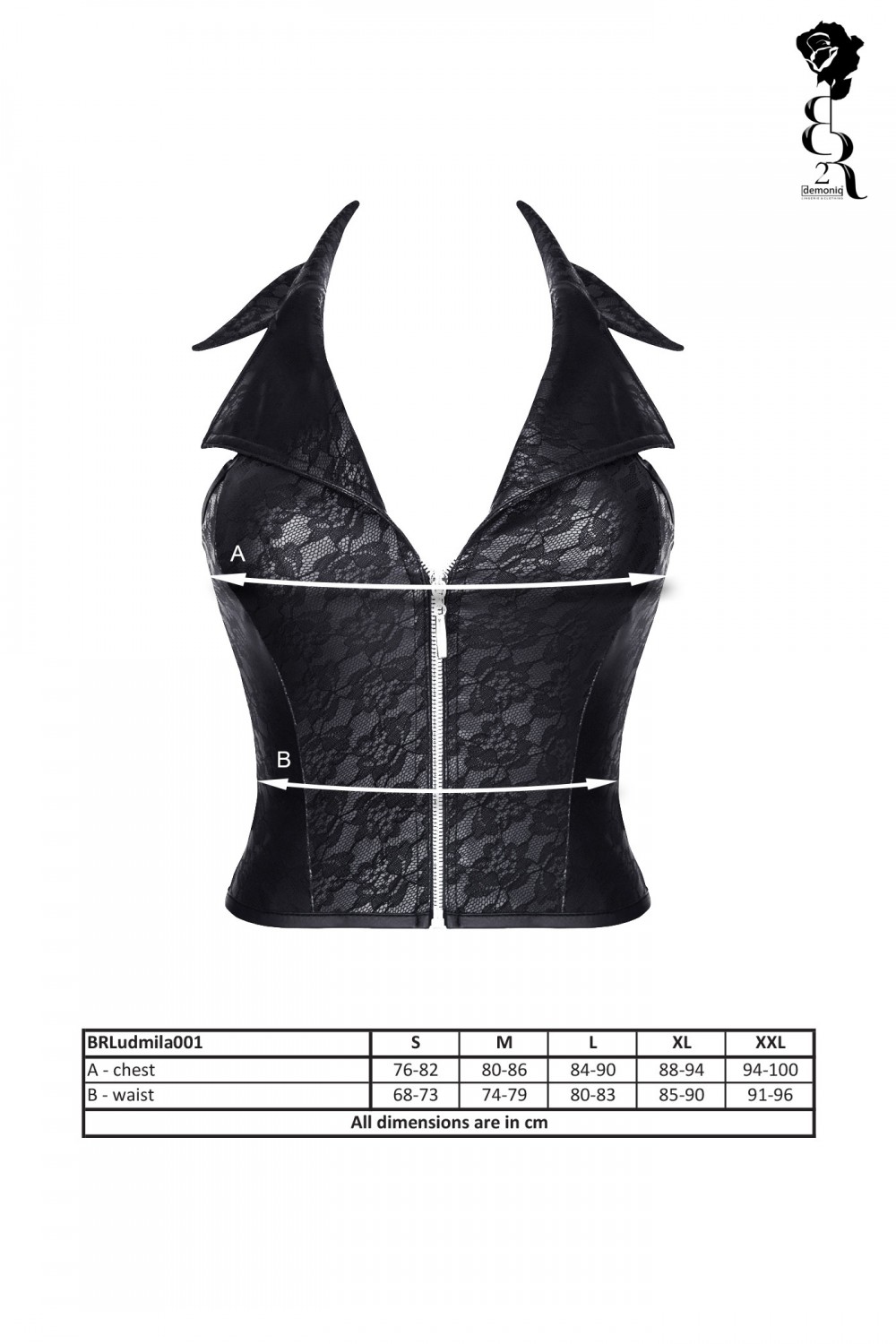 Top Ludmila Piele Ecologica cu Imprimeu Floral Negru M