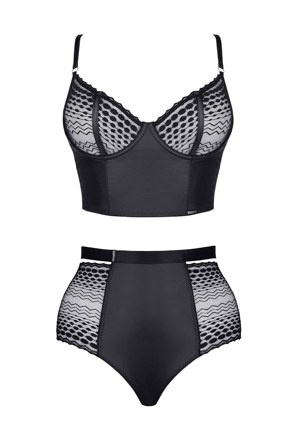 Set Lenjerie 2 Piese Essenia Negru M