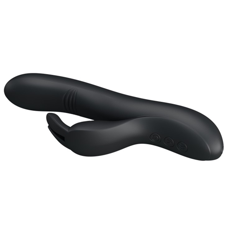 Vibrator Gemini Bending Erospace, Silicon, USB, Negru, 21 cm