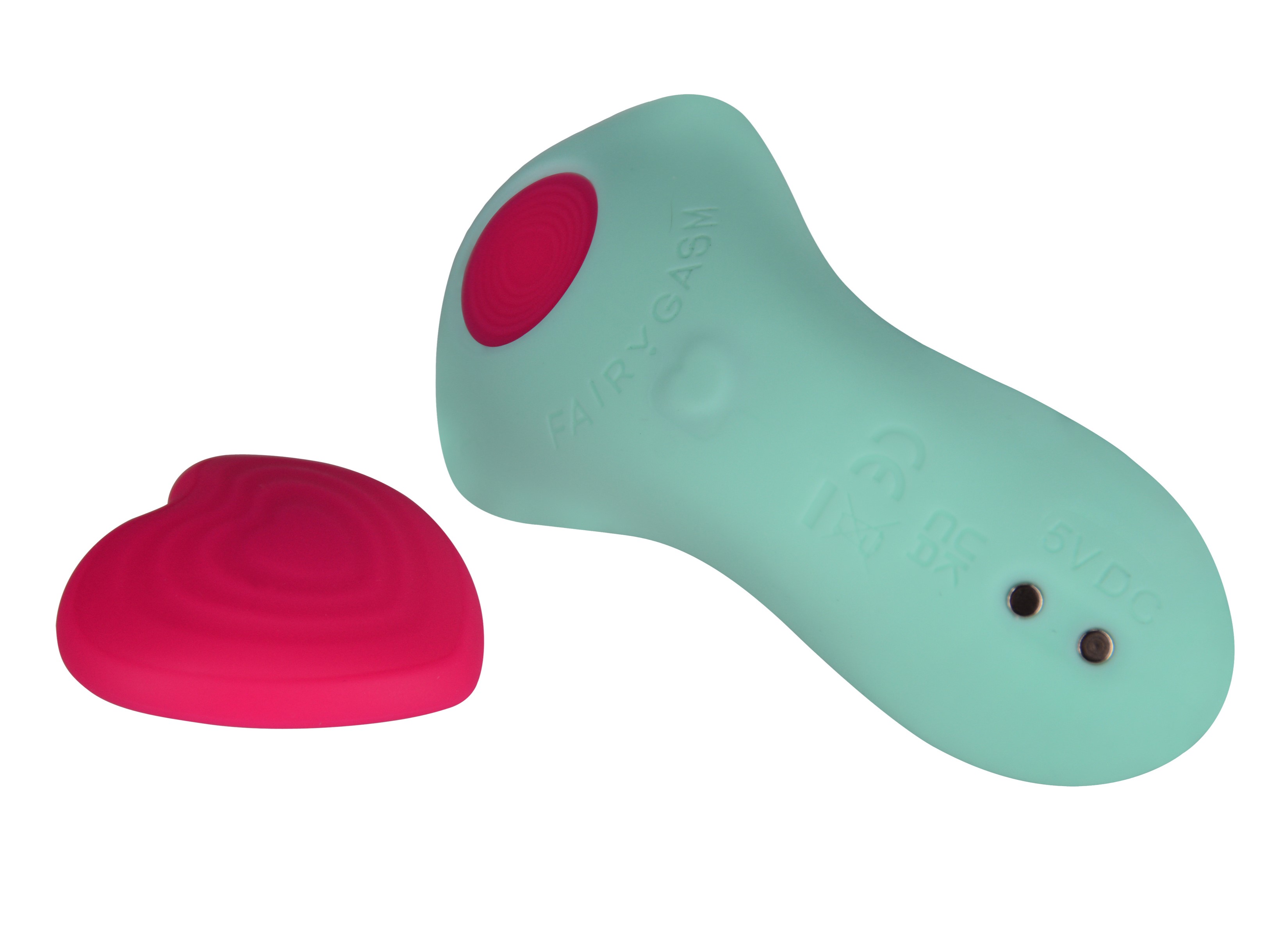 Vibrator Wearable HeartGem FairyGasm, 9 Moduri Vibratii, Remote Control, Silicon, USB, Verde