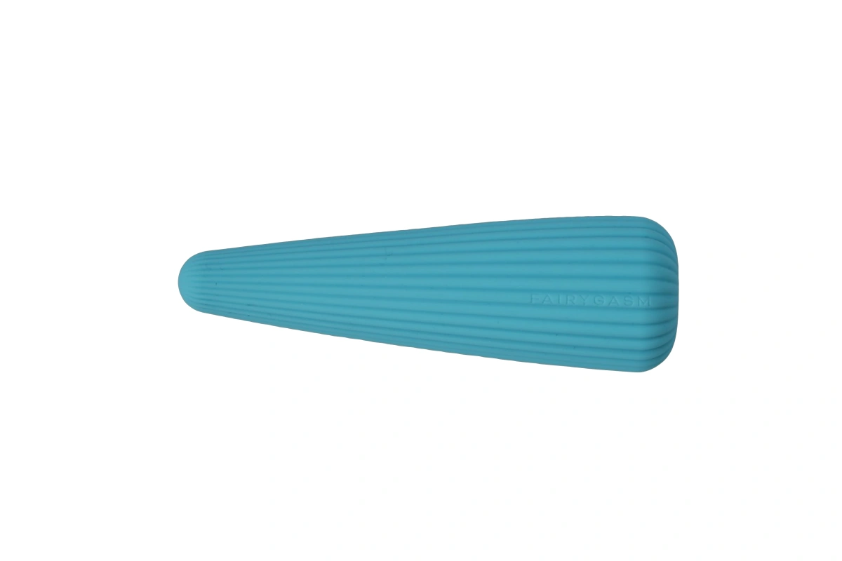 Vibrator IcyCone FairyGasm, 10 Moduri Vibratii, USB, Albastru, 13.5 cm