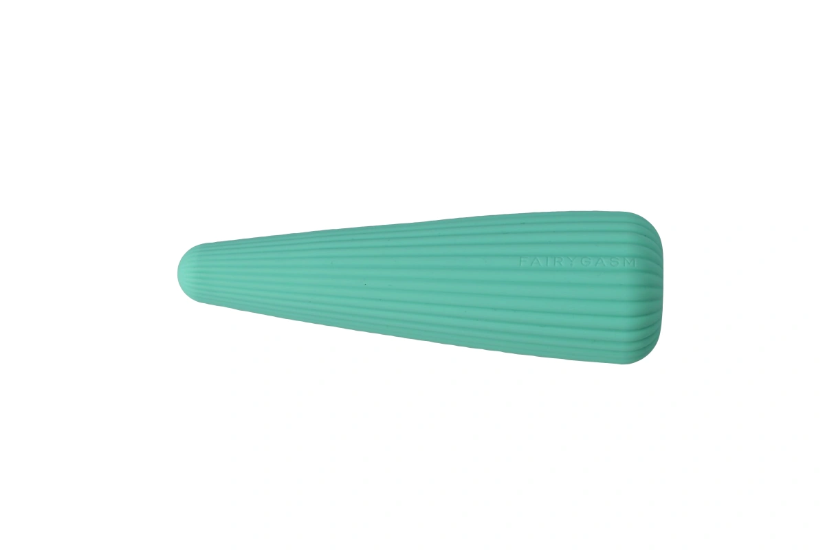 Vibrator IcyCone FairyGasm, 10 Moduri Vibratii, USB, Verde, 13.5 cm