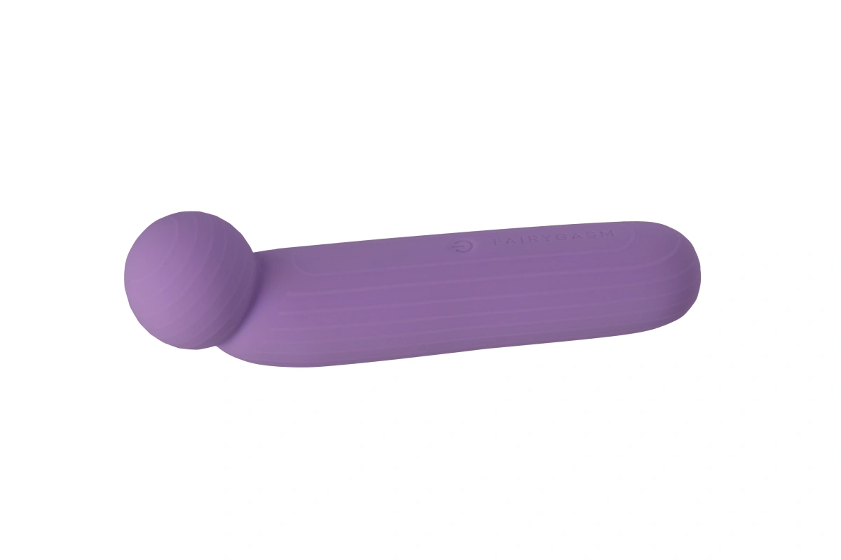 Vibrator Wand LustTree FairyGasm, 10 Moduri Vibratii, USB, Violet, 14.2 cm
