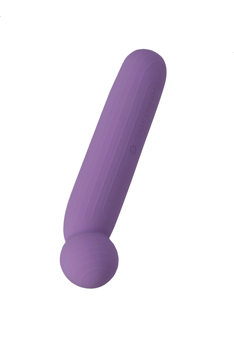 Vibrator Wand LustTree FairyGasm, 10 Moduri Vibratii, USB, Violet, 14.2 cm