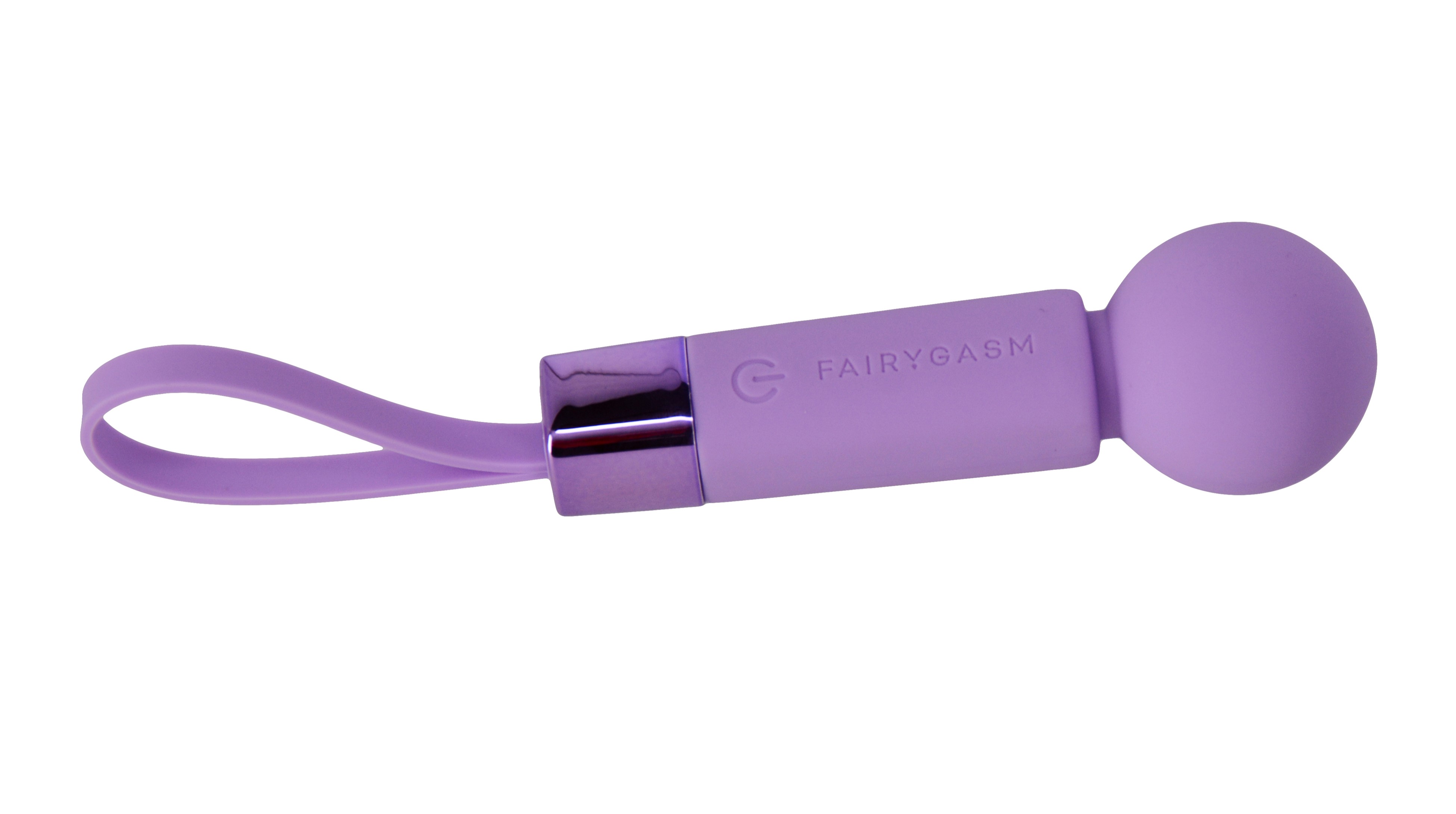 Mini Wand Pearlstasy FairyGasm, 8 Moduri Vibratii, Silicon, USB, IPX7, Mov, 11 cm
