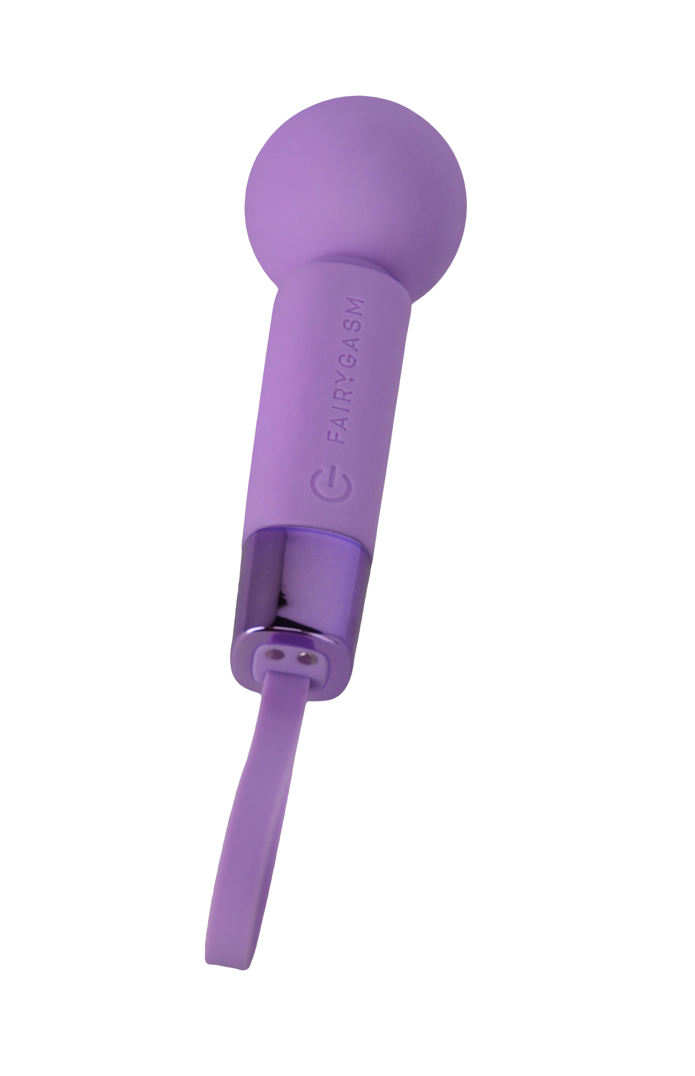 Mini Wand Pearlstasy FairyGasm, 8 Moduri Vibratii, Silicon, USB, IPX7, Mov, 11 cm
