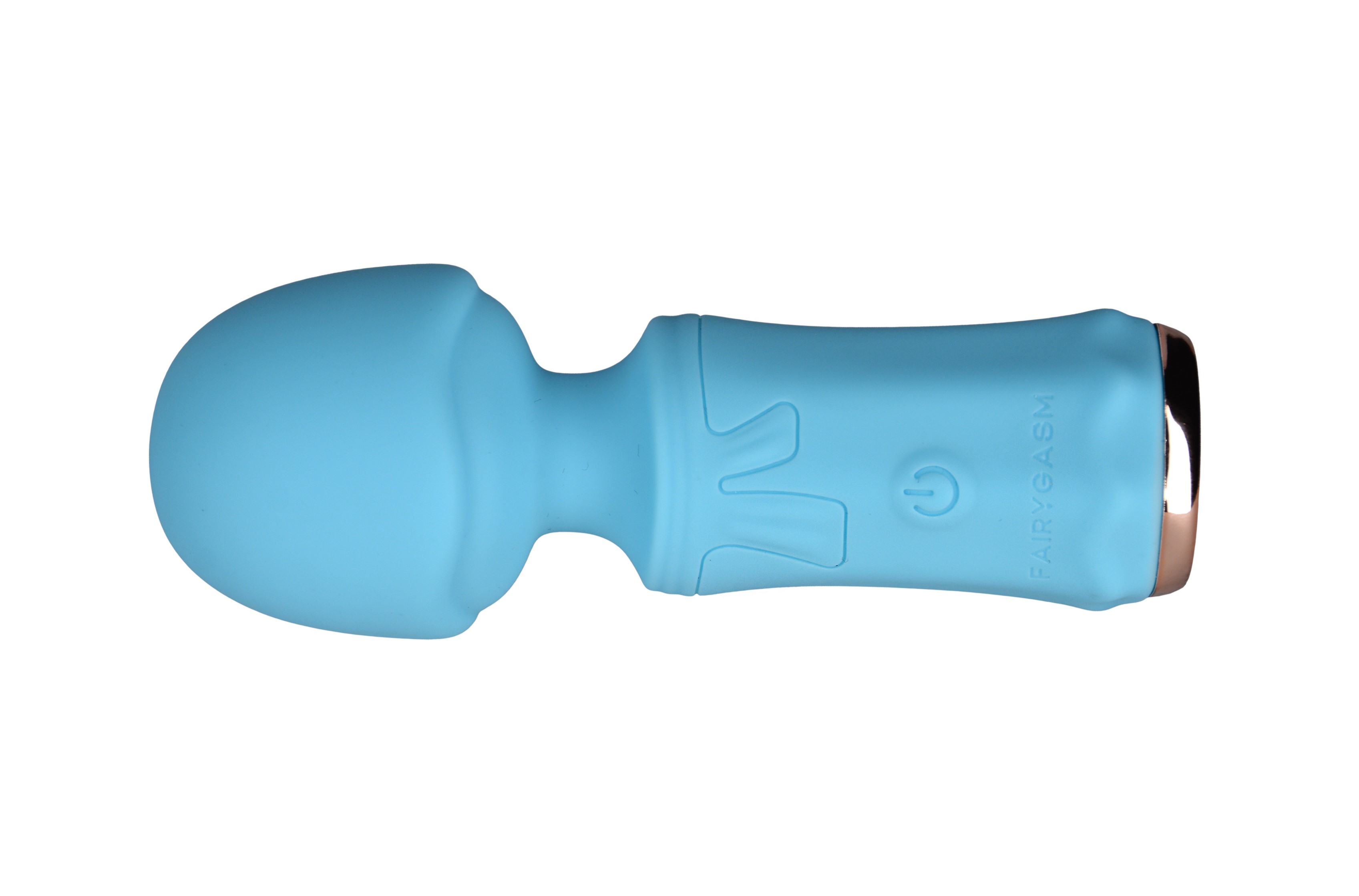 Mini Wand SecretFuntasy FairyGasm, 10 Moduri Vibratii, Silicon, USB, IPX7, Albastru, 11 cm