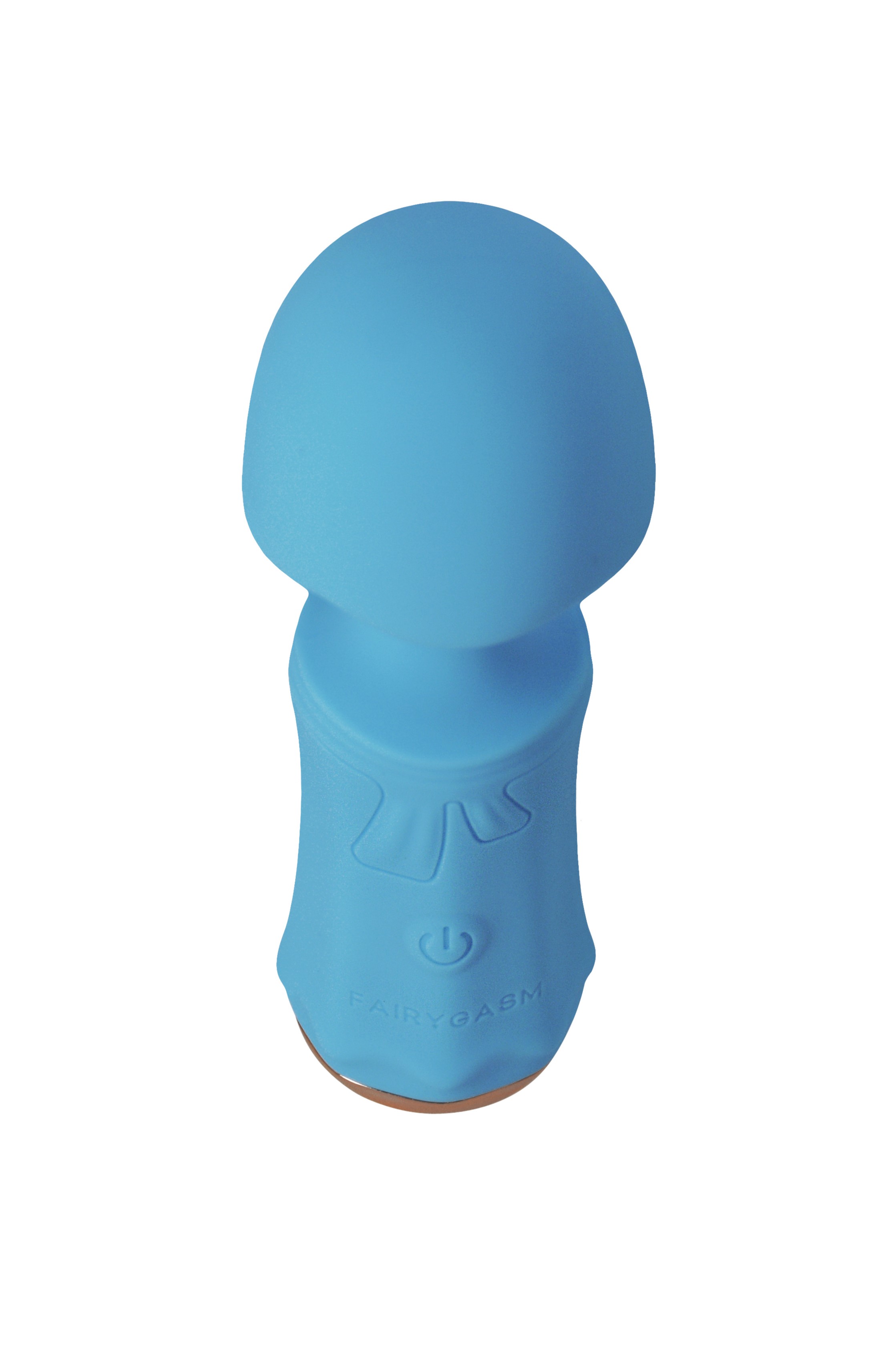 Mini Wand SecretFuntasy FairyGasm, 10 Moduri Vibratii, Silicon, USB, IPX7, Albastru, 11 cm