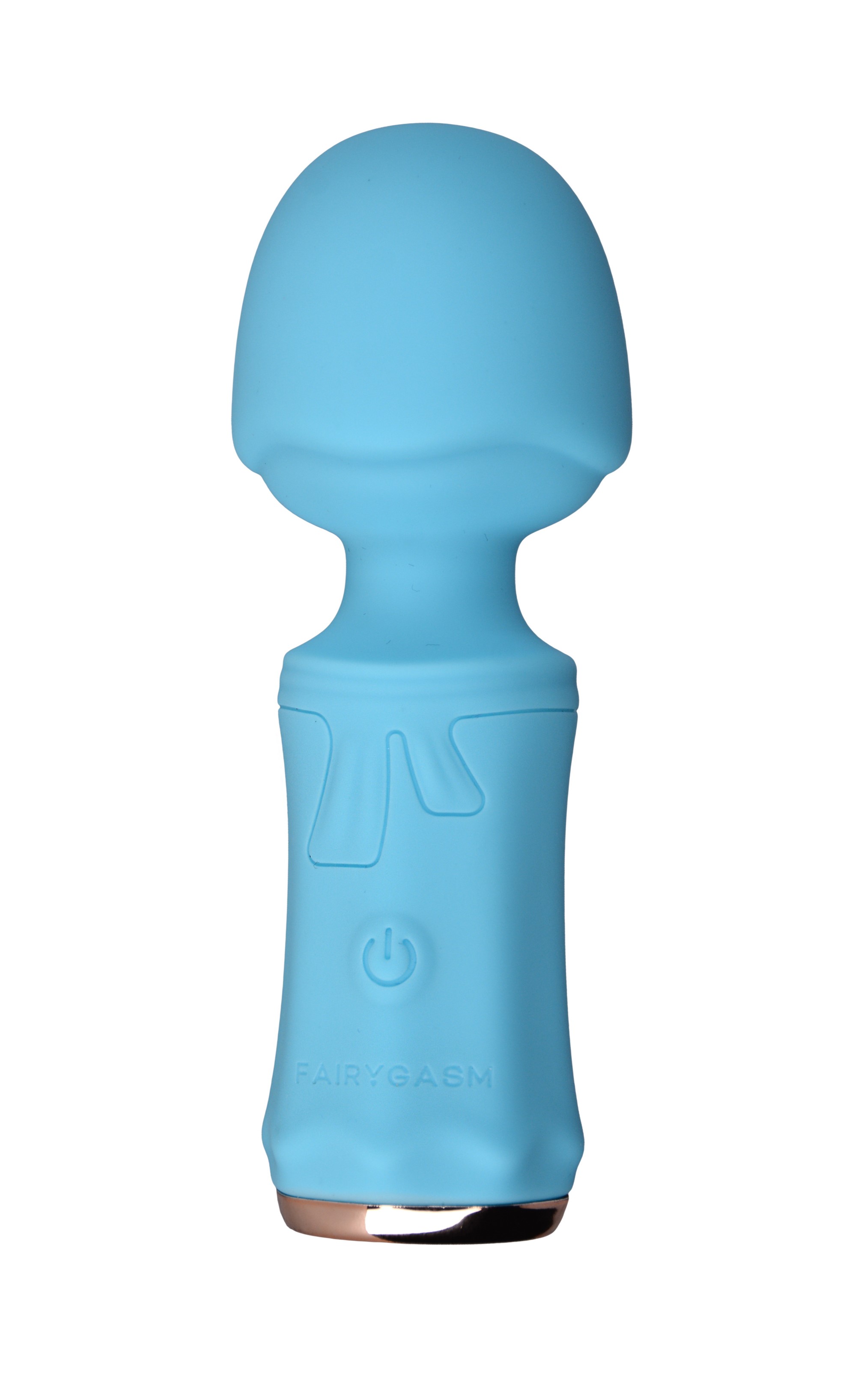 Mini Wand SecretFuntasy FairyGasm, 10 Moduri Vibratii, Silicon, USB, IPX7, Albastru, 11 cm