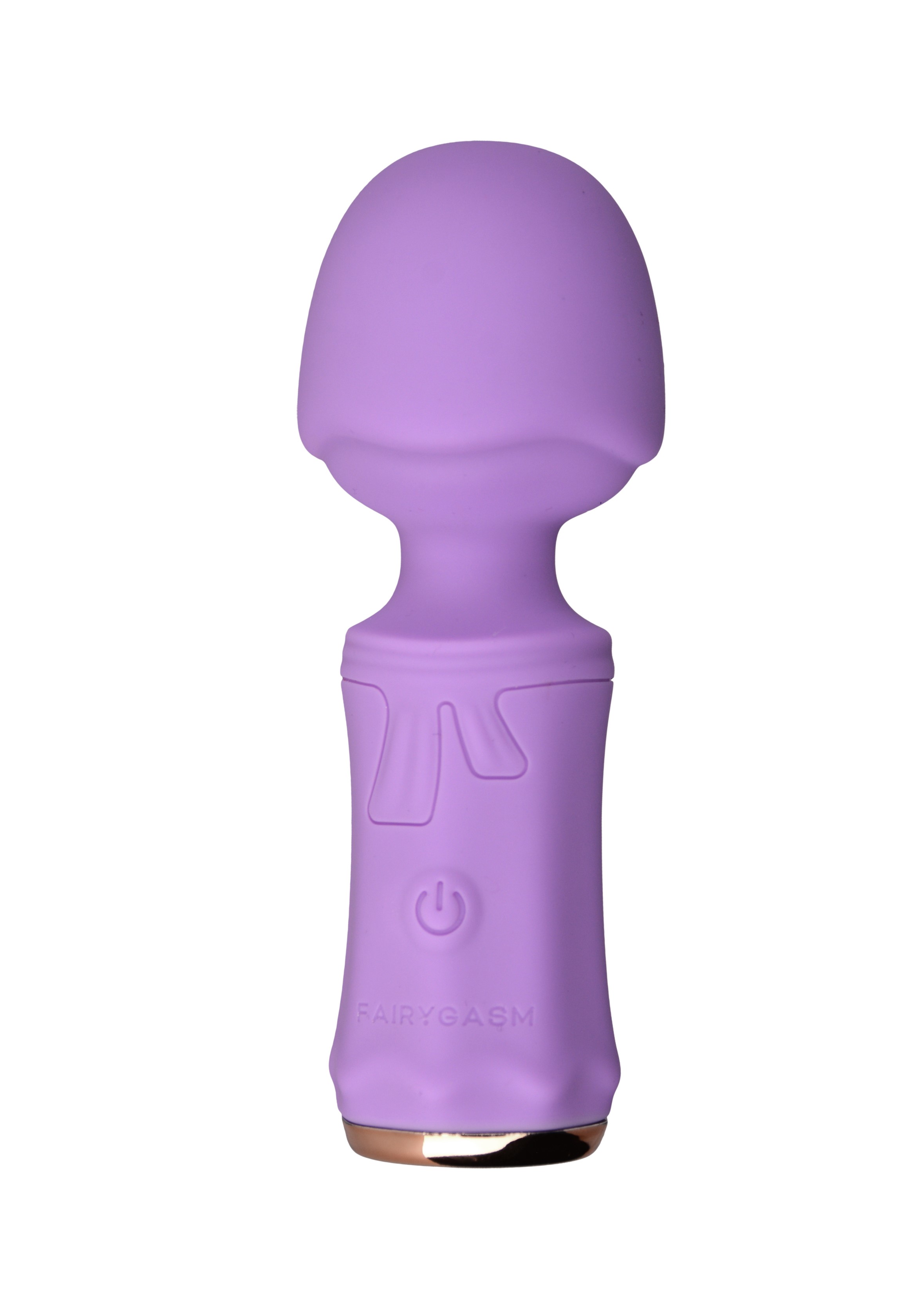Mini Wand SecretFuntasy FairyGasm, 10 Moduri Vibratii, Silicon, USB, IPX7, Mov, 11 cm