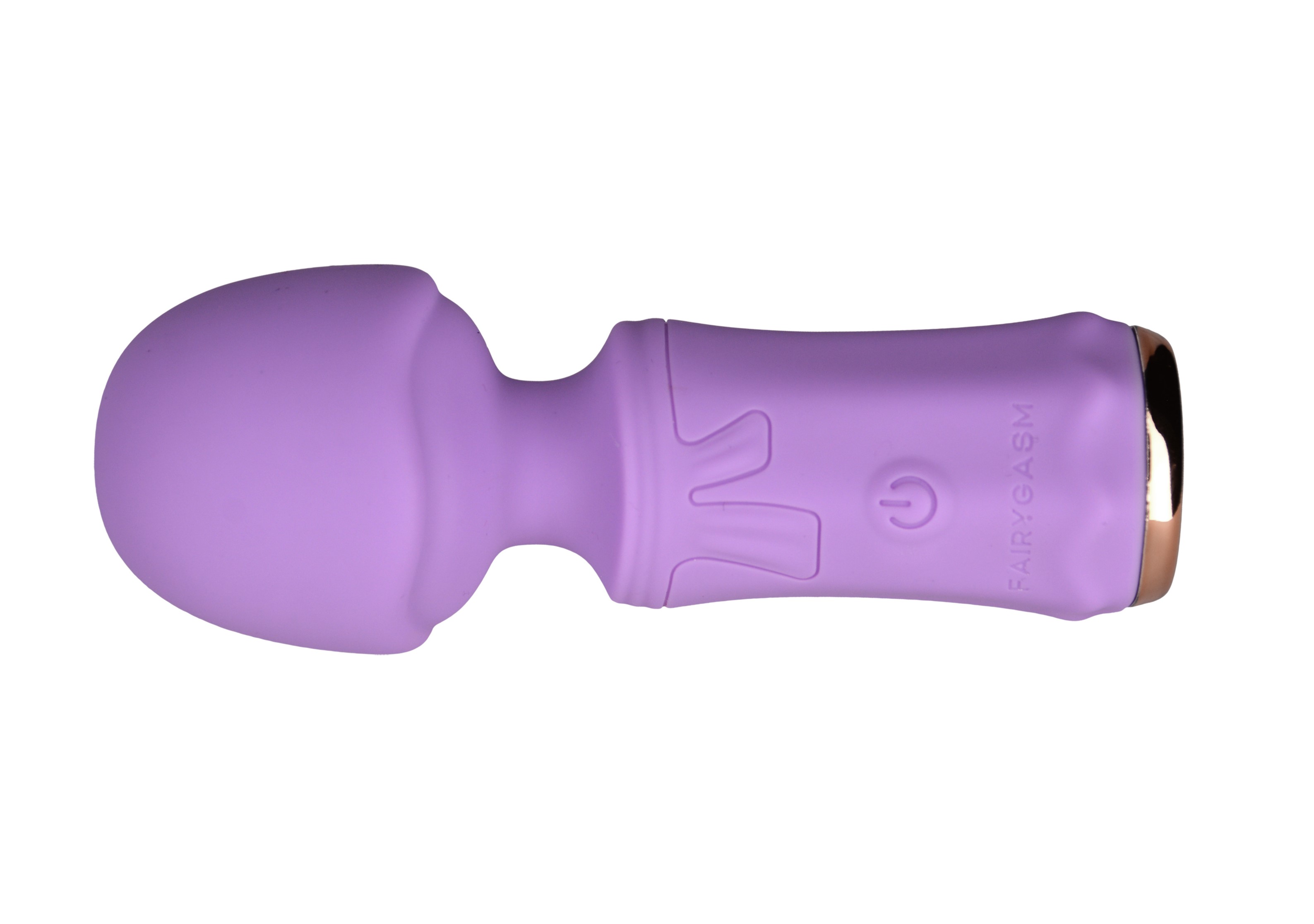 Mini Wand SecretFuntasy FairyGasm, 10 Moduri Vibratii, Silicon, USB, IPX7, Mov, 11 cm