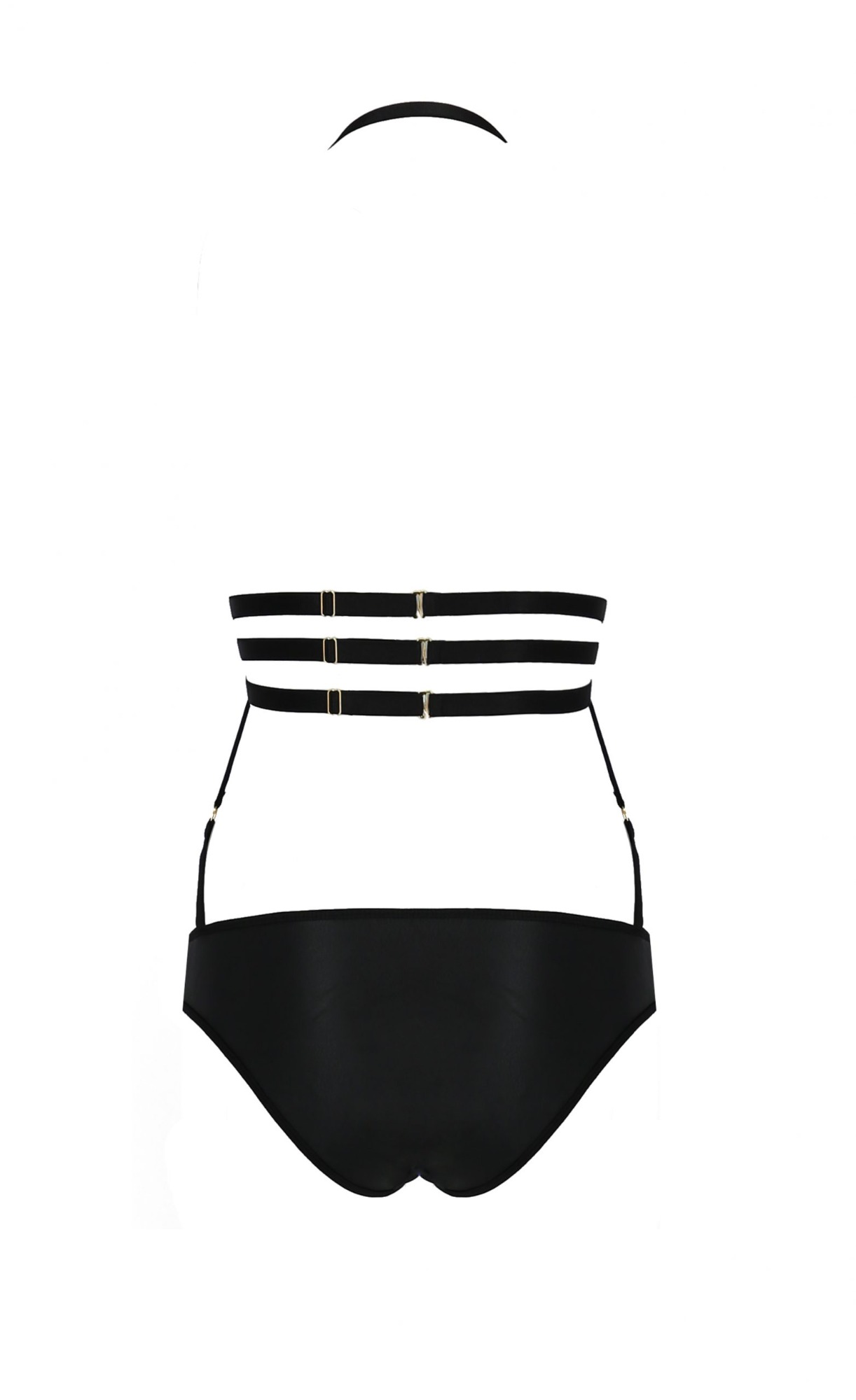 Body din Piele Ecologica Lamis, Negru, S/M