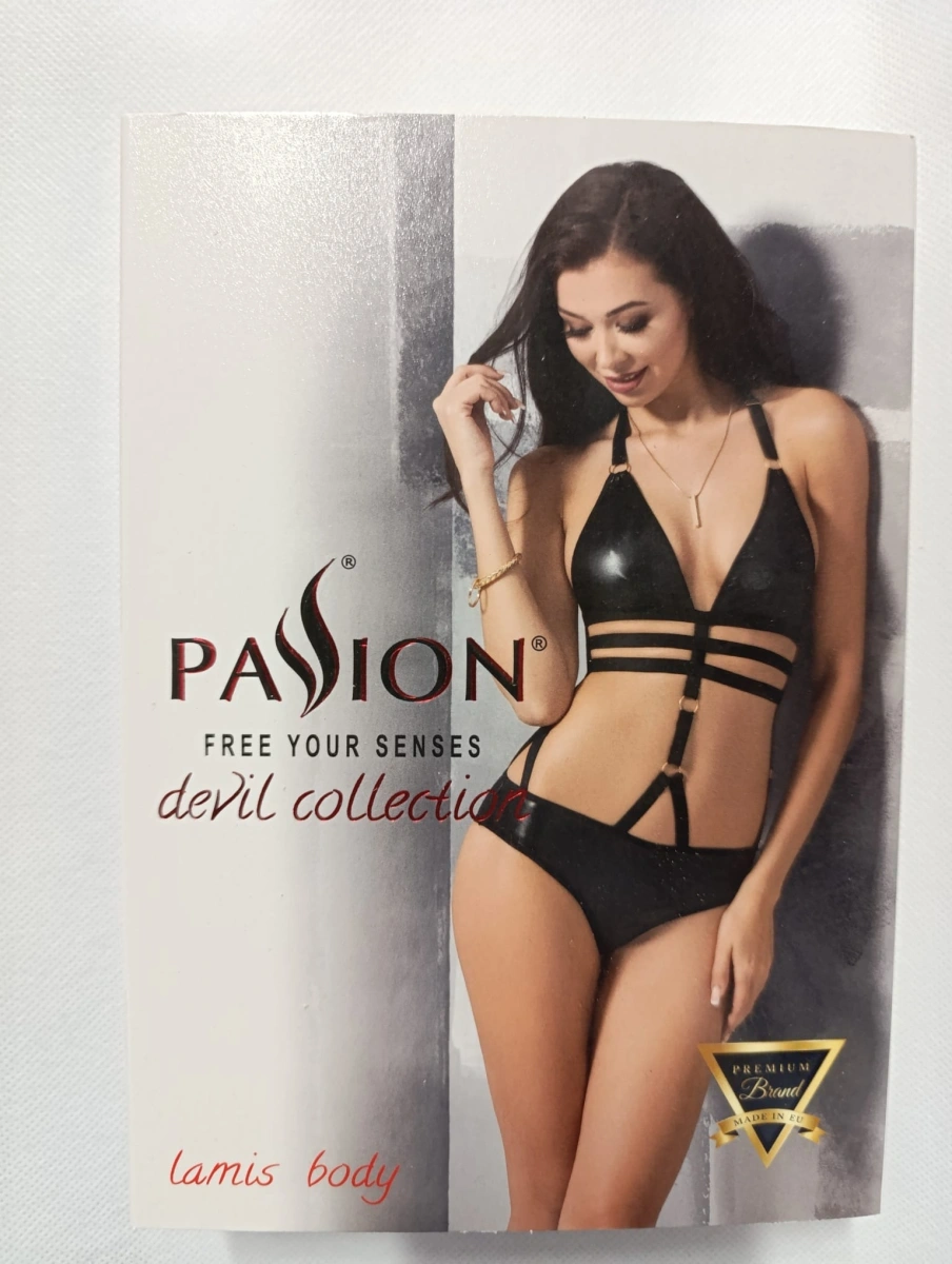 Body din Piele Ecologica Lamis, Negru, S/M