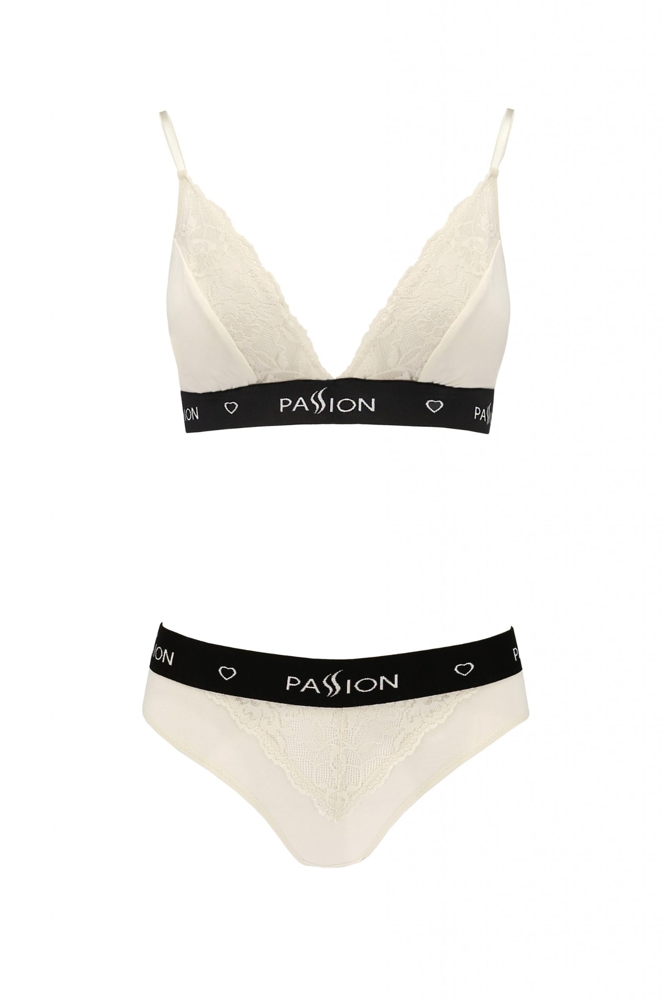 Sutien cu Dantela Sport Edition, Ecru, S
