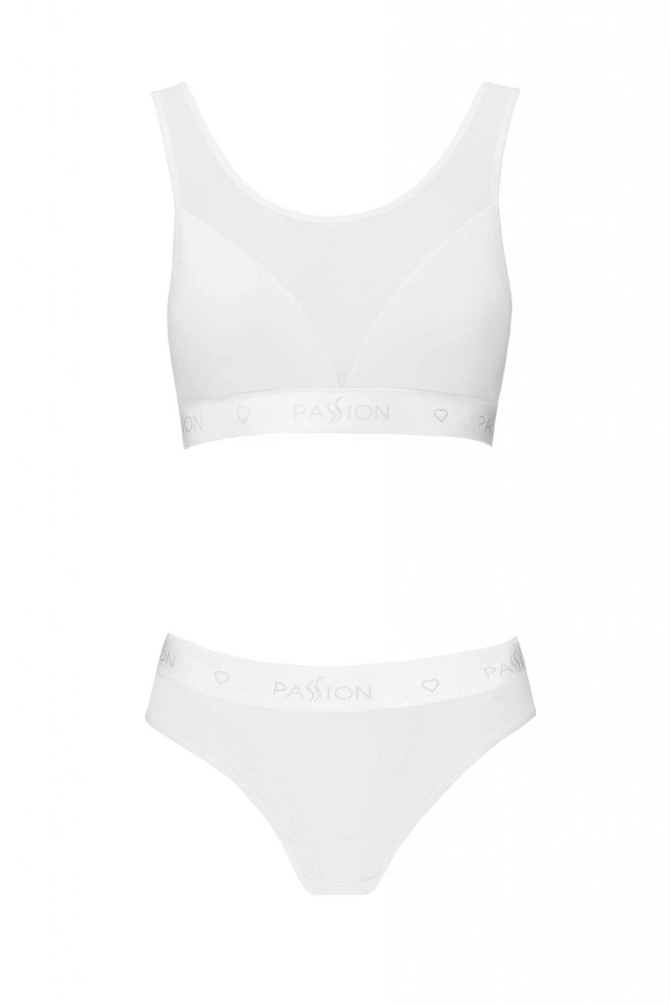 Sutien cu Plasa Sport Edition, Alb, S