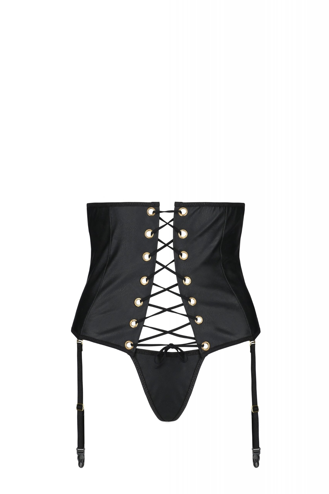 Portjartier si Bikini Celine, Negru, S/M