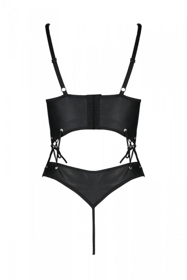 Body din Piele Ecologica Francesca, Negru, S/M