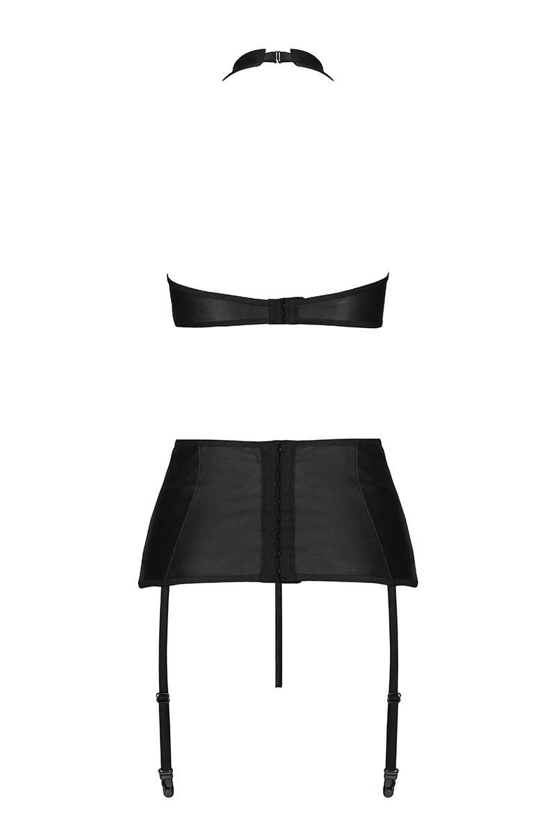 Set 3 Piese Lenjerie Nancy Negru L/XL