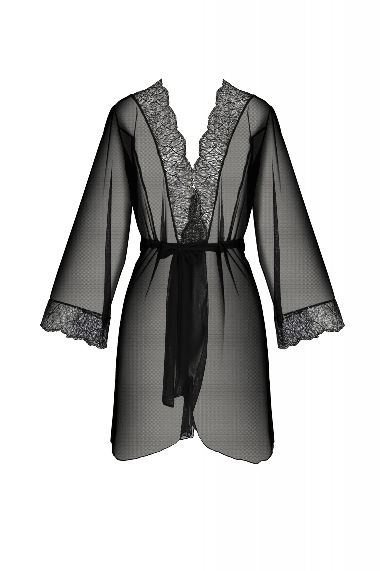 Halat Amberly din Tule, Negru, S/M