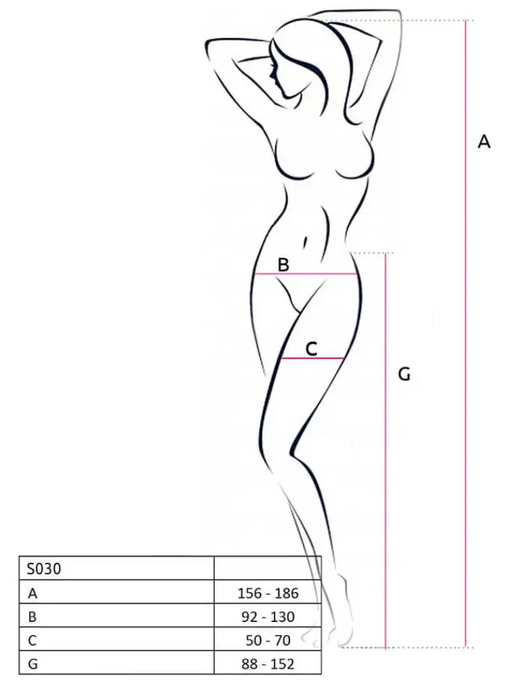 Ciorapi Provocatori Crotchless, Alb, S-L
