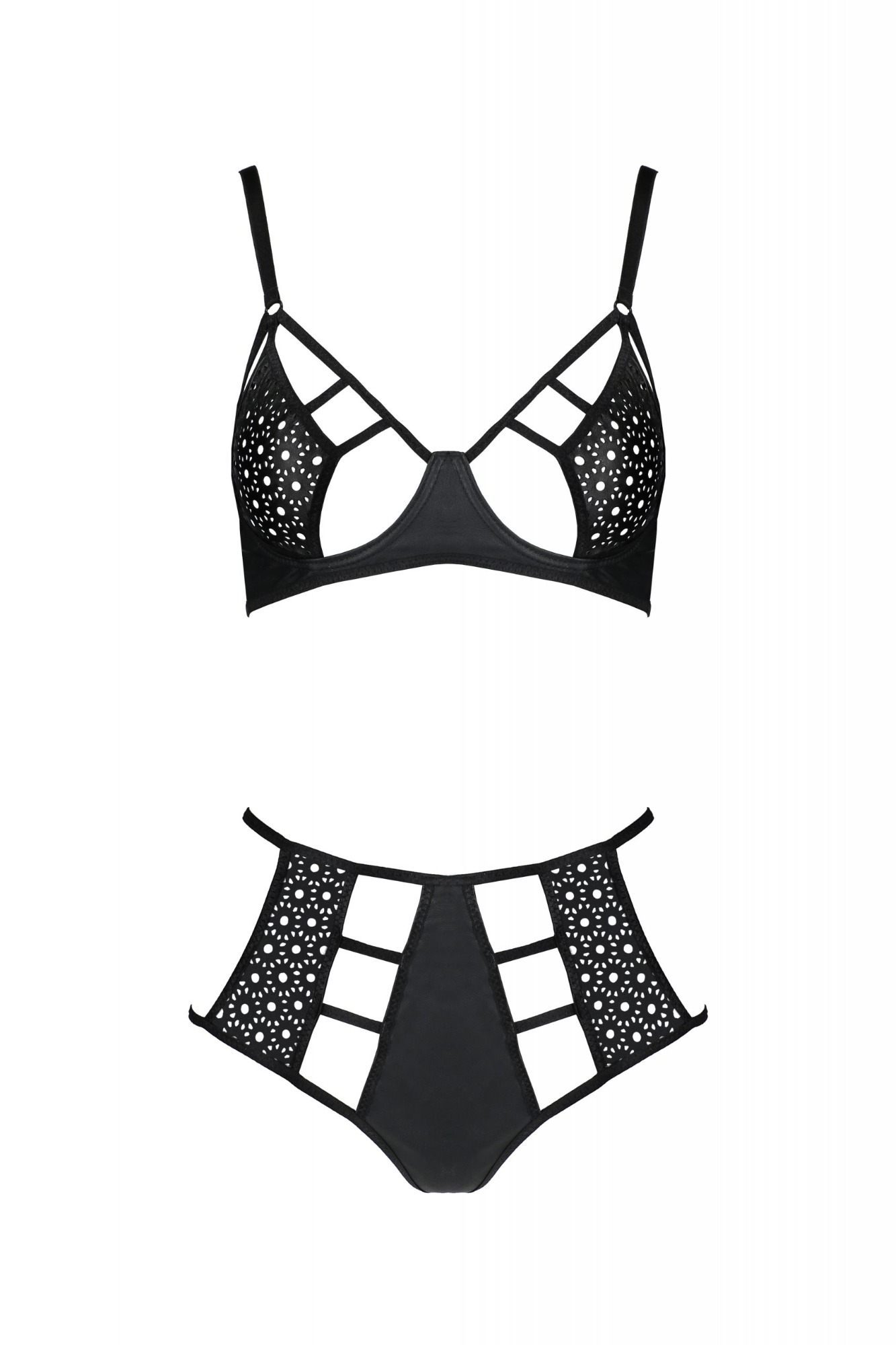 Set Lenjerie 2 Piese Tasmina, Negru, S/M