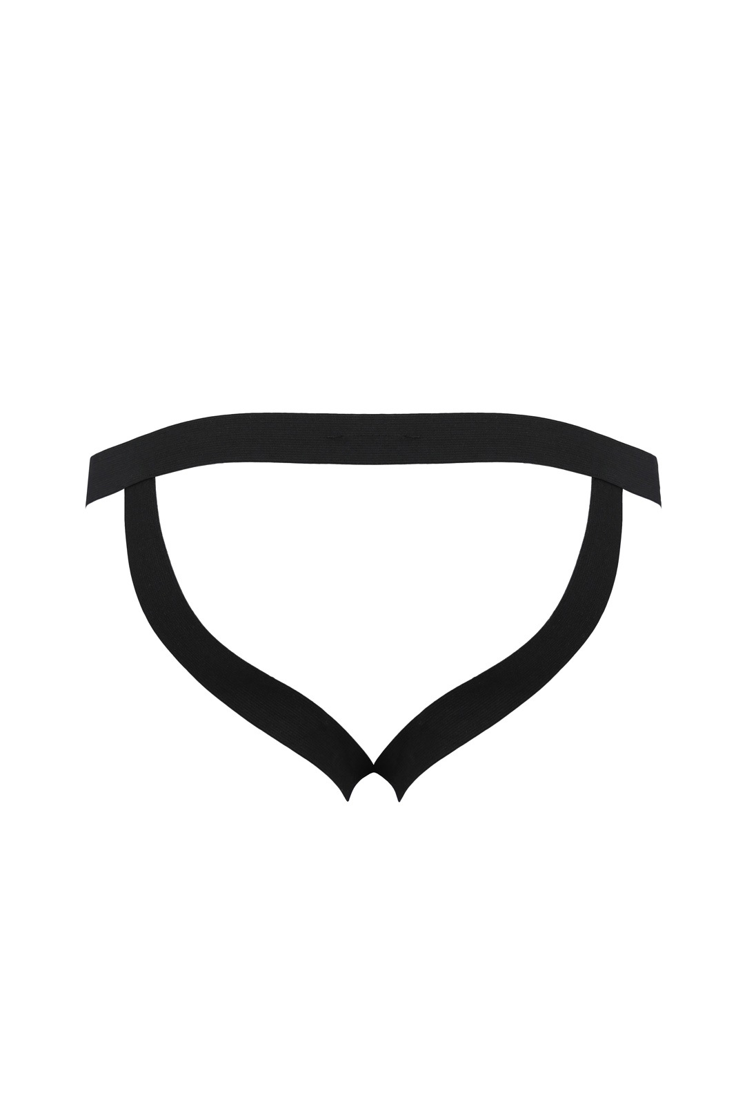 Bikini Ben Open Back cu Snur, Negru, XXL/XXXL