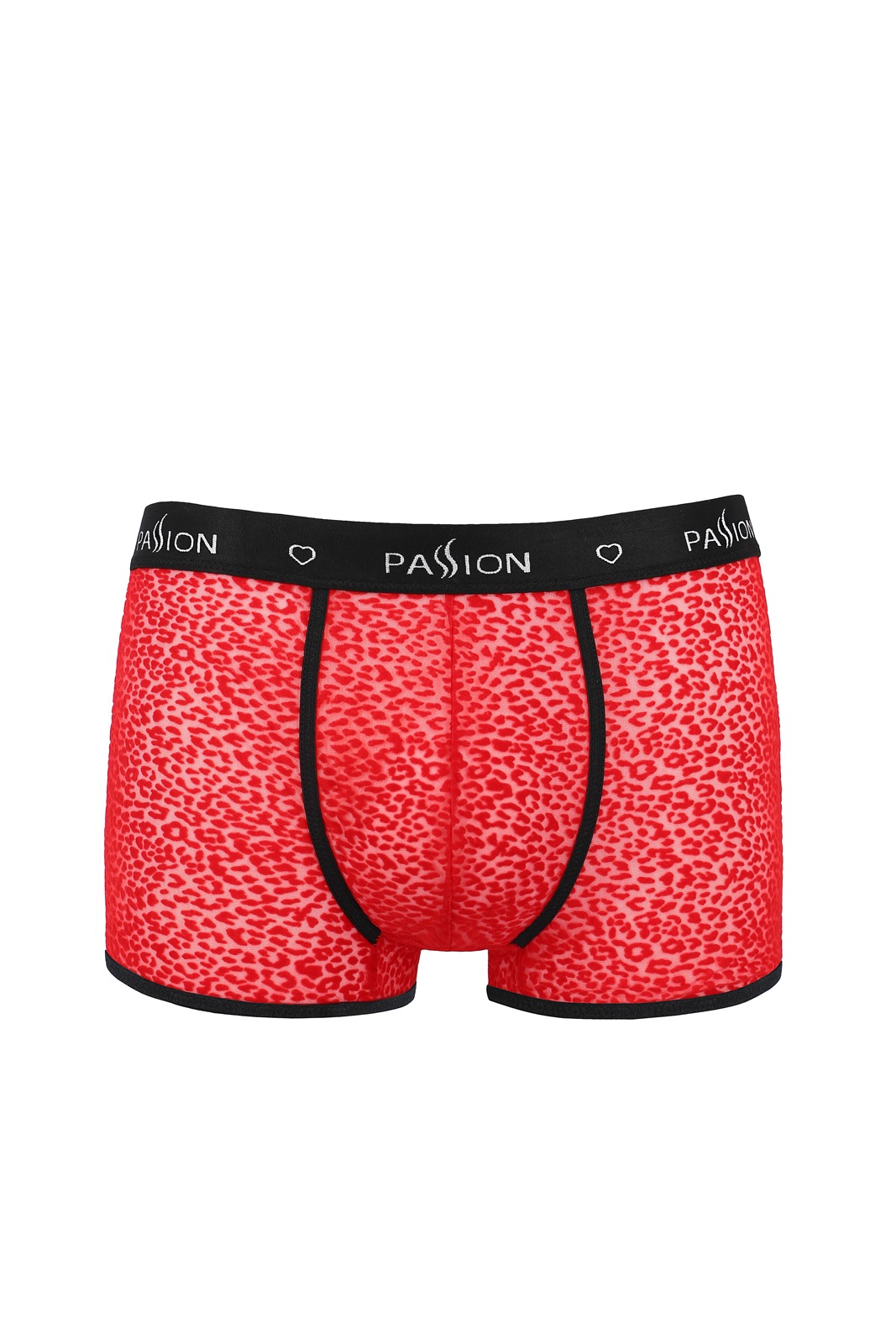 Boxeri Parker Sexy Leopard, Rosu/Negru, L/XL