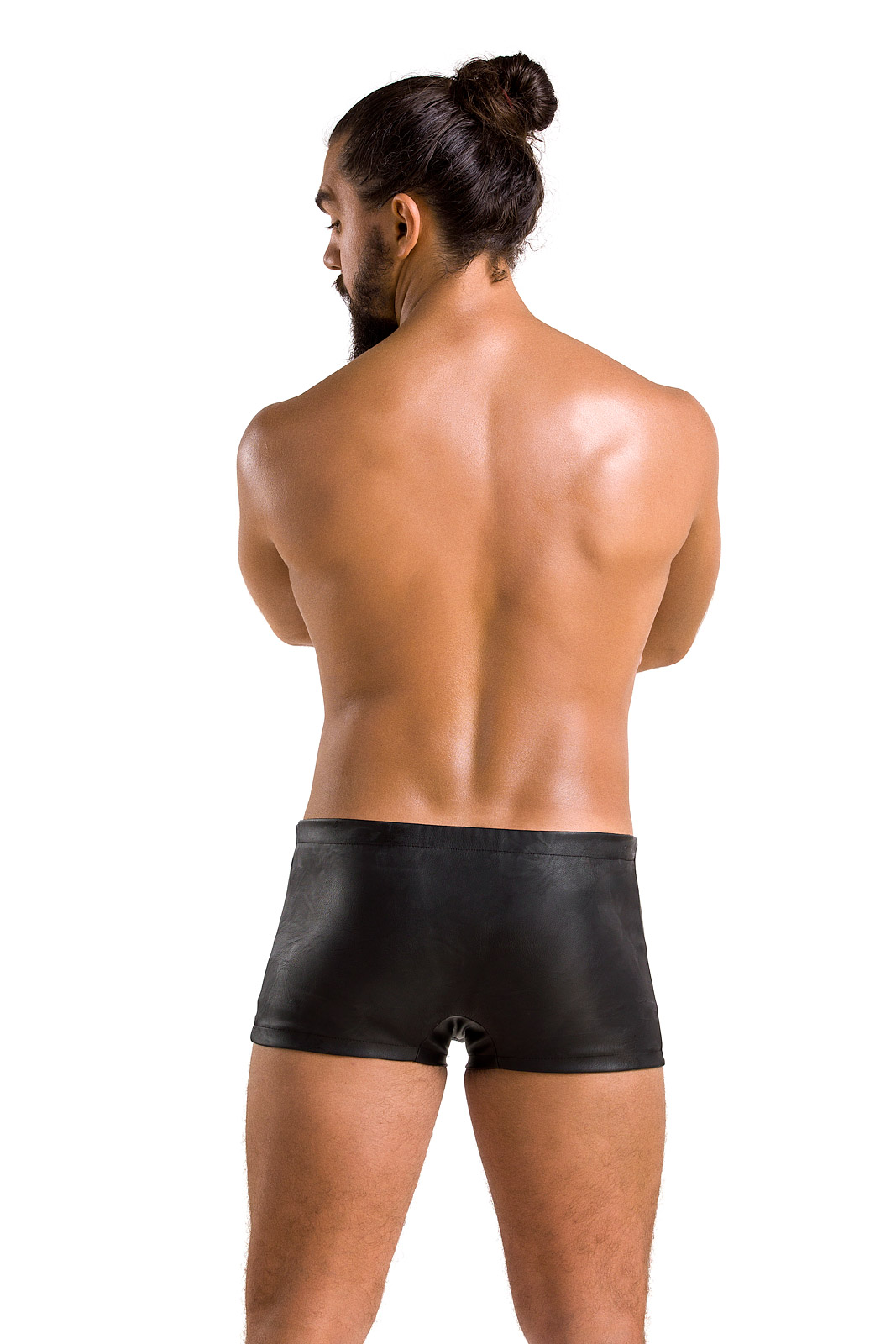 Boxeri cu Capse Metalice pe Laterale David, Negru, S/M