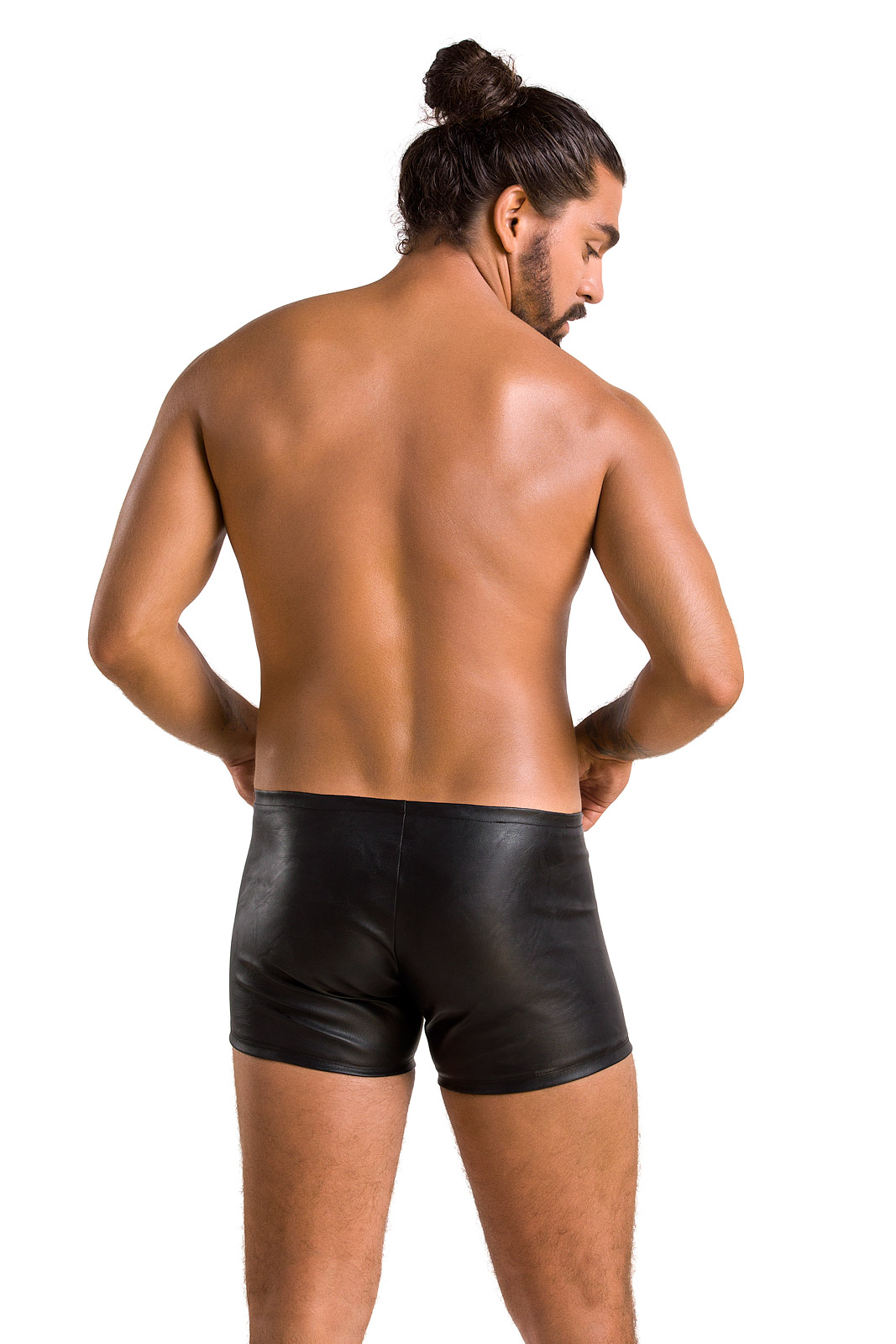 Boxeri cu Fermoare Laterale Matt, Negru, L/XL