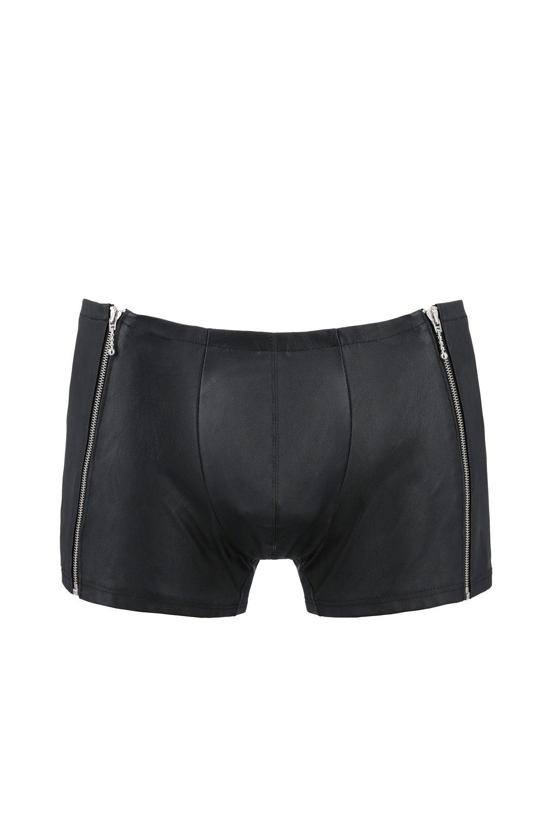 Boxeri cu Fermoare Laterale Matt, Negru, L/XL