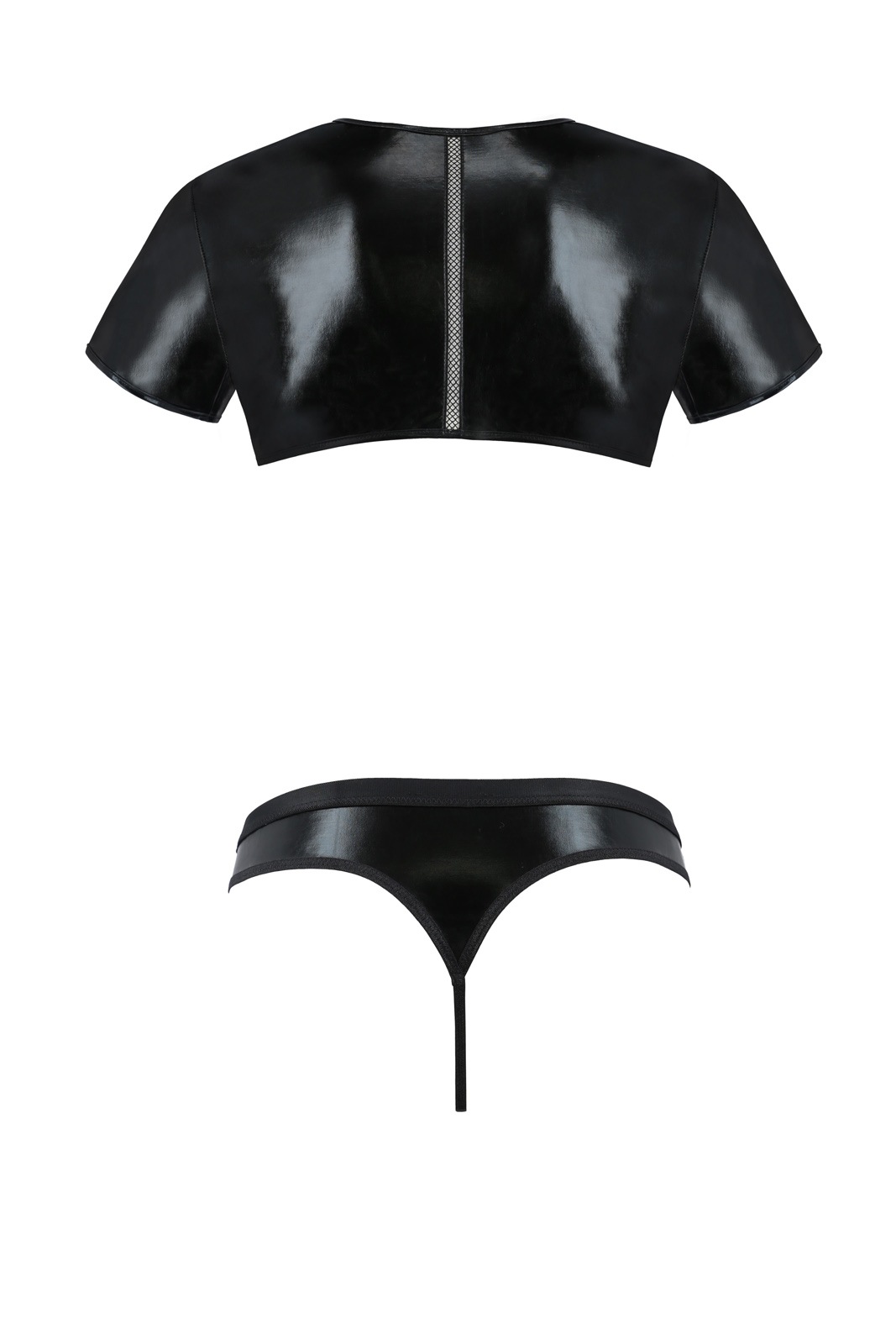 Set 2 Piese Wetlook Peter, Negru, S/M