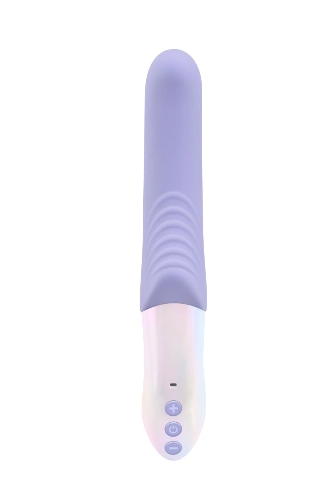 Vibrator NOX Lana 10 Moduri Vibratii, Silicon, USB Magentic, Mov, 19.8 cm
