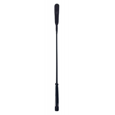 Cravasa Devil Sticks Slap din Piele Naturala, Negru, 72 cm