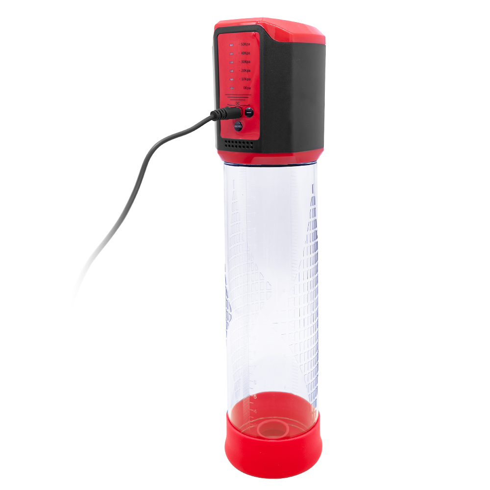 Pompa Electrica Automata Pentru Marirea Penisului 5 Moduri Presiune USB Rosu