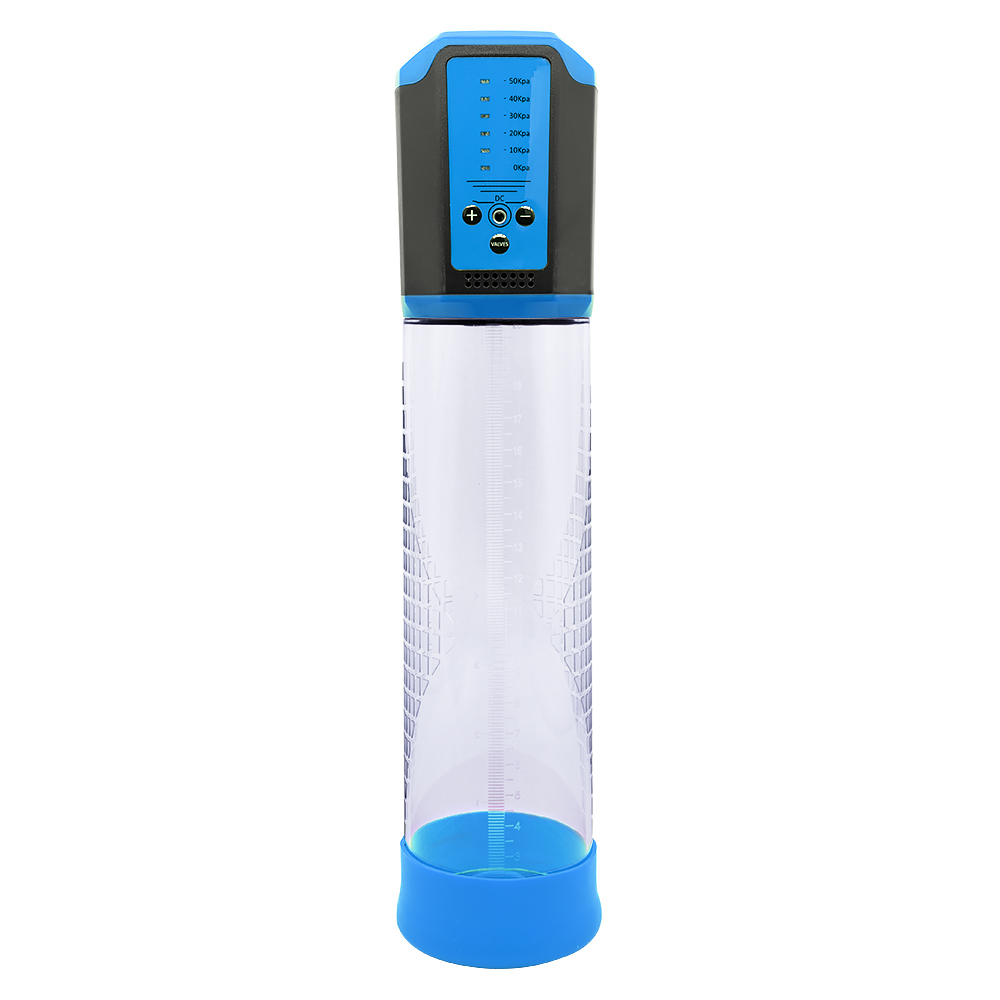 Pompa Electrica Automata Pentru Marirea Penisului 5 Moduri Presiune USB Albastru