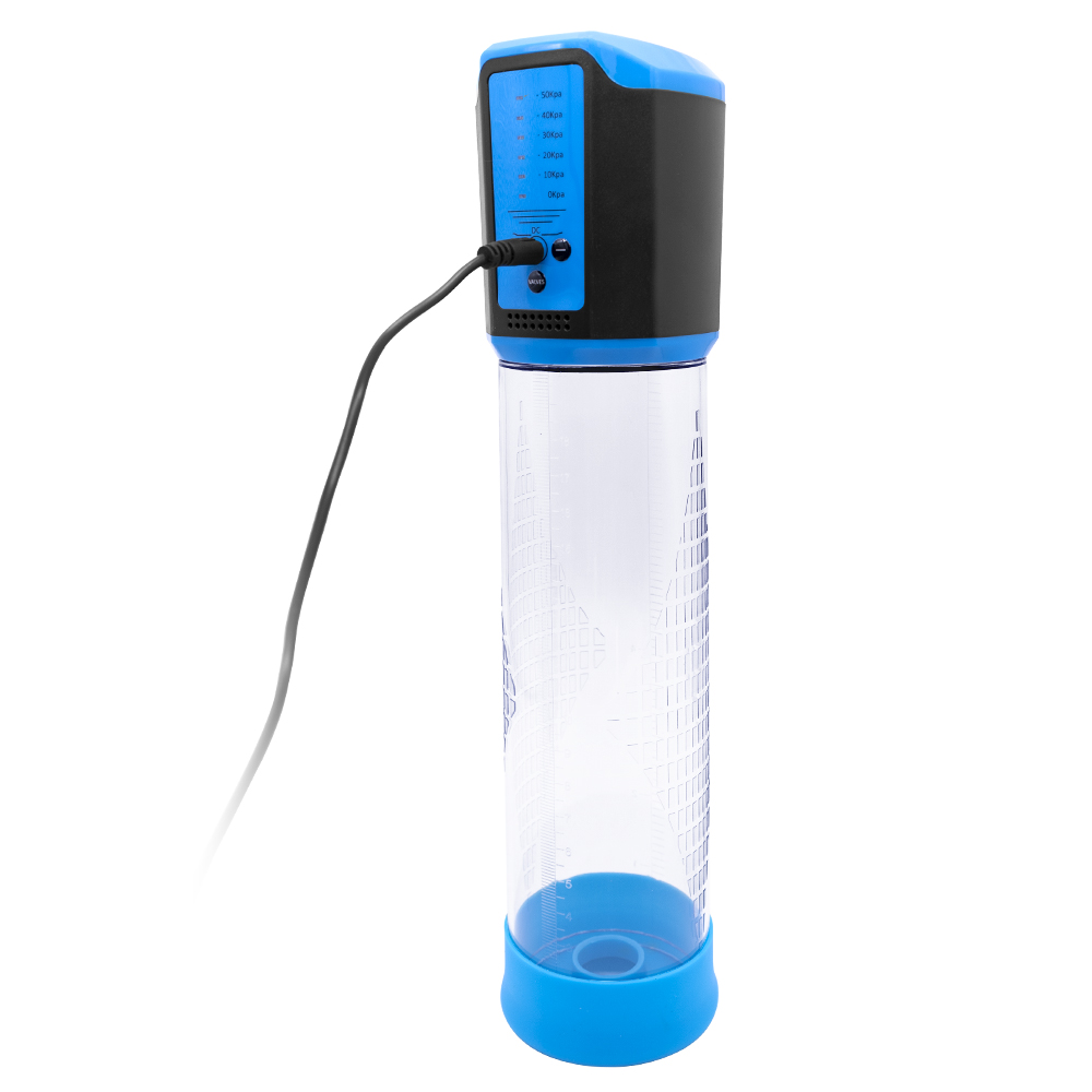 Pompa Electrica Automata Pentru Marirea Penisului 5 Moduri Presiune USB Albastru