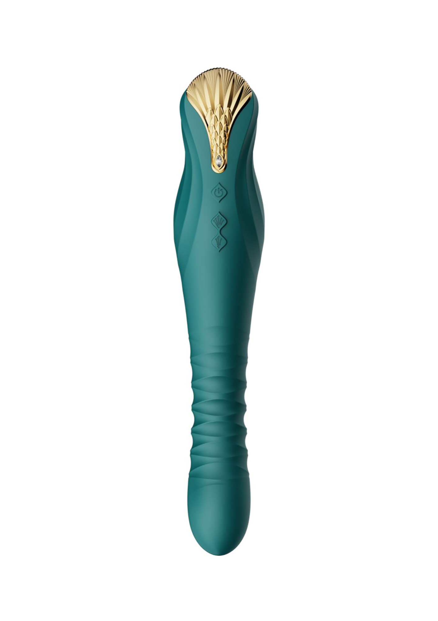 Vibrator King Thruster Bluetooth App Control Silicon Lichid Verde