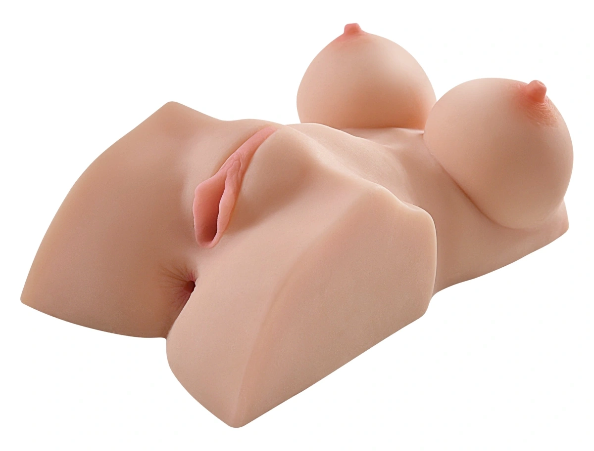 Masturbator Sensual Pleasures Double D, Vagin&Anus, TPR, Natural