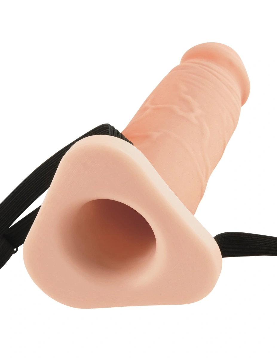 Strap-on Silicone Hollow Extension, Natural, 20 cm