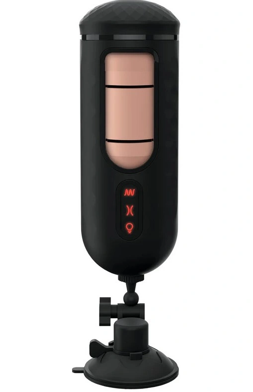 Masturbator Vibrating Mega Milker Talks&Moans, 7 Moduri Vibratii, 9 Moduri Suctiune, USB, Natural